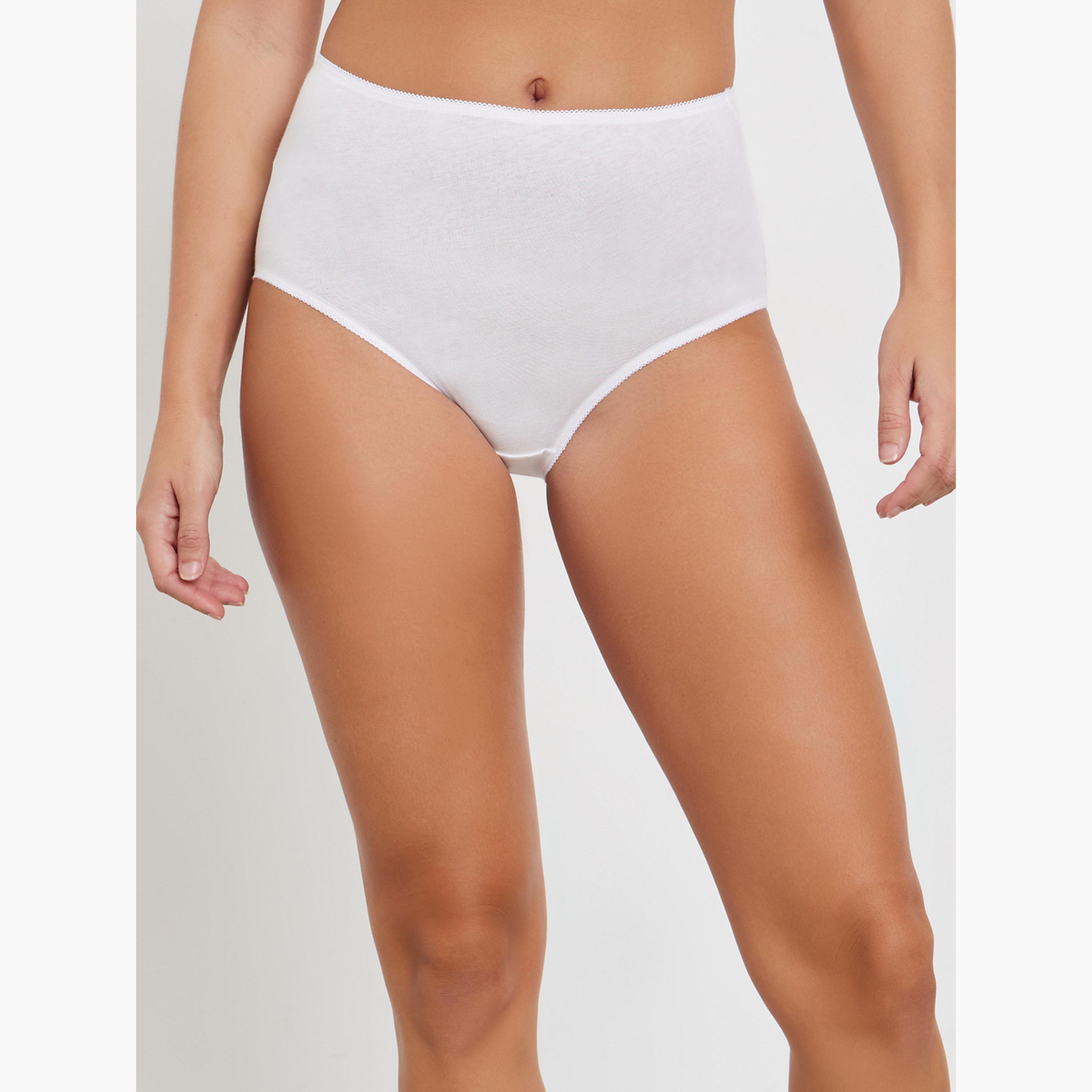 Styli Women  Pack of 5 - Cotton Solid Full Briefs-women-clothing-lingerie-panties-image-2