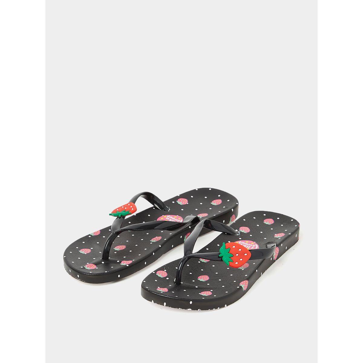 Styli Strawberry Print Flip Flop-women-shoes-flipflopsandslides-image-3