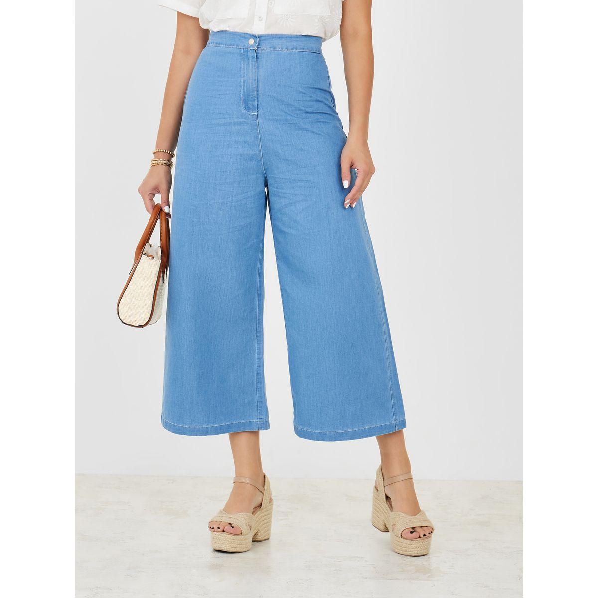 Styli High Rise Cropped Wide Leg Jeans-women-clothing-bottoms-jeans-image-1