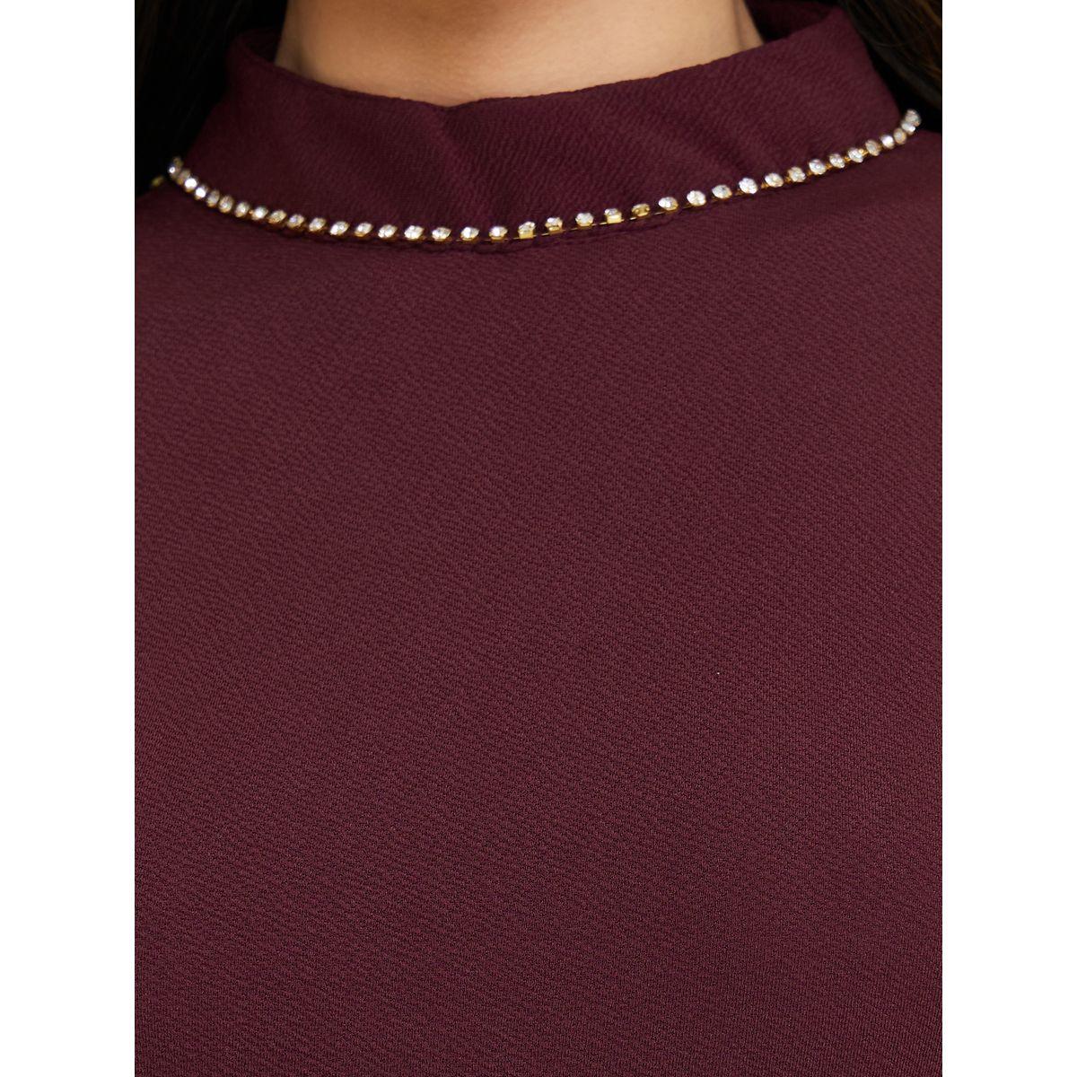 Styli Low V Back Detail Embellished Bodycon Dress-women-clothing-dresses-image-3