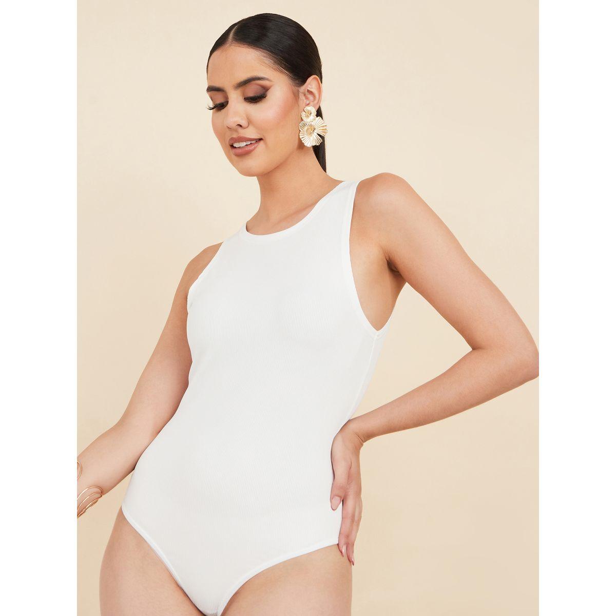 Styli Solid Ribbed Knit Fitted Bodysuit-women-clothing-shirtsandblouses-blouses-image-4