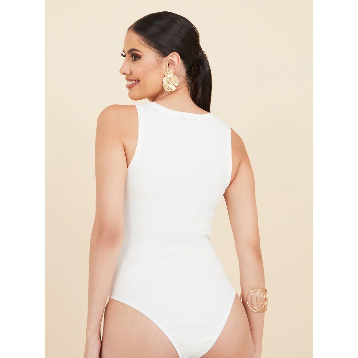 Styli Solid Ribbed Knit Fitted Bodysuit-women-clothing-shirtsandblouses-blouses-image-5