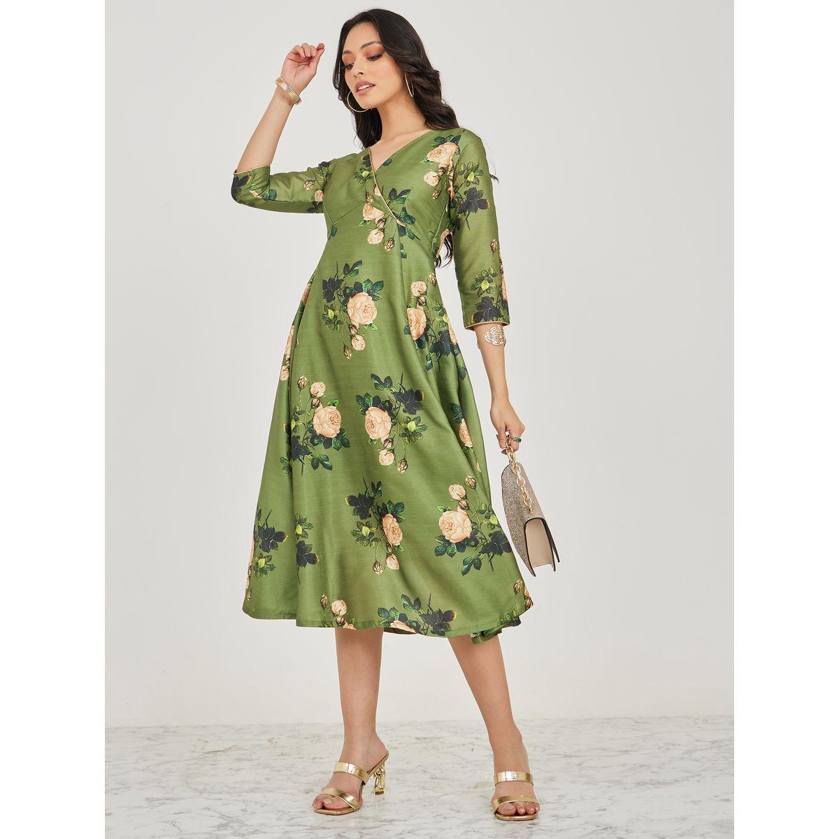 فستان ميدي مطبع بزهور-women-clothing-dresses-image-2