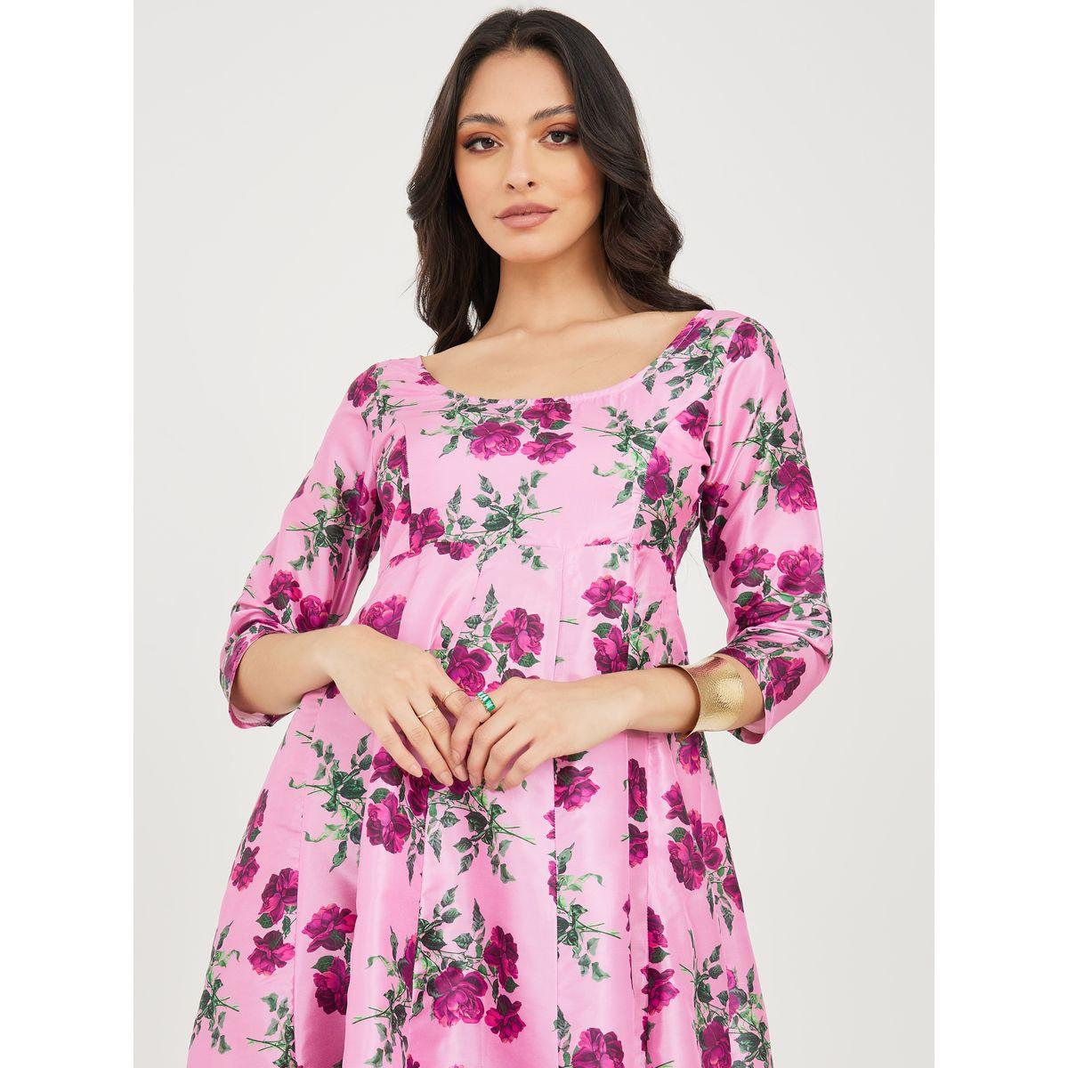 فستان ميدي مطبع بالكامل بزهور-women-clothing-dresses-image-2