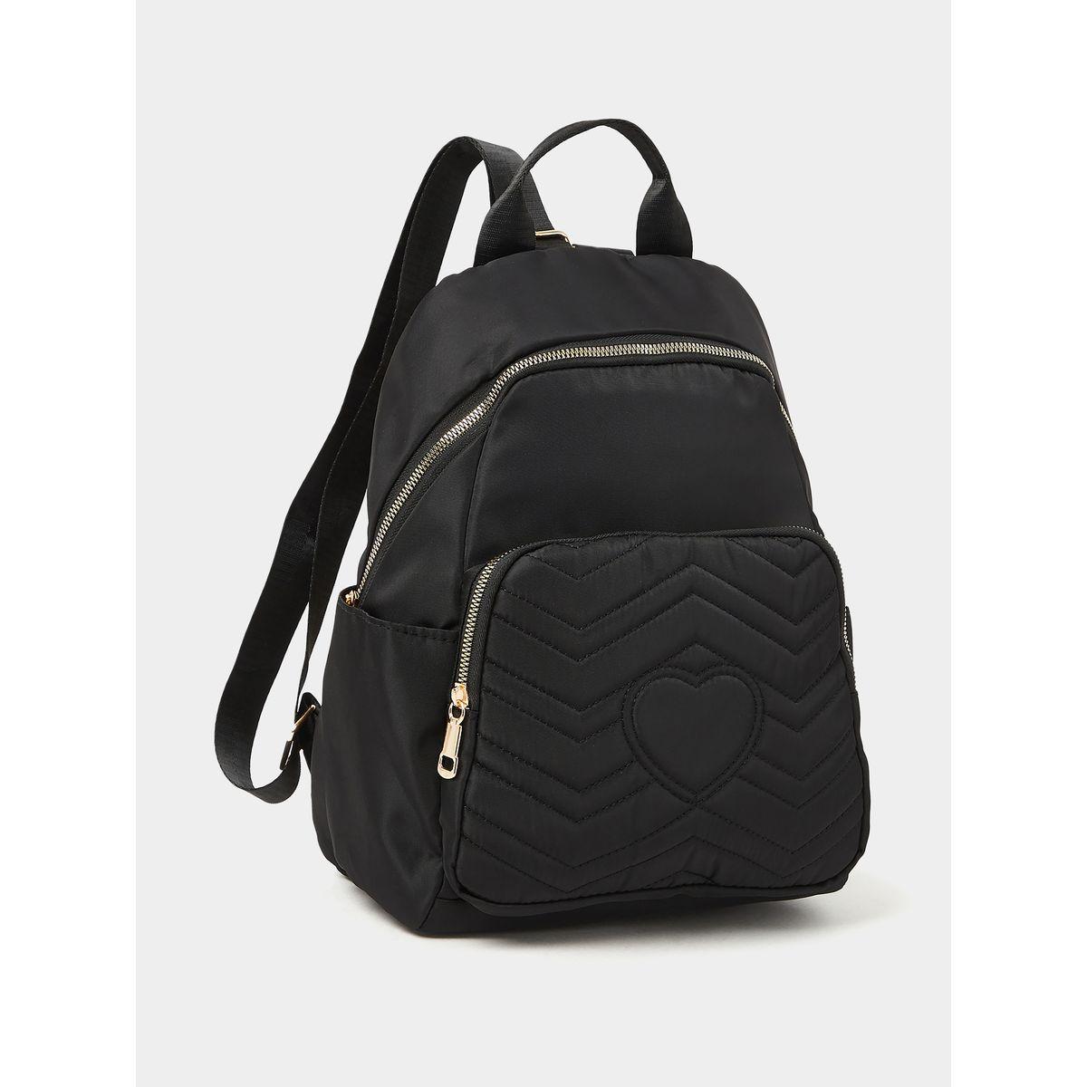 Styli Heart Quilted Backpack-women-bagsandwallets-backpacks-image-1