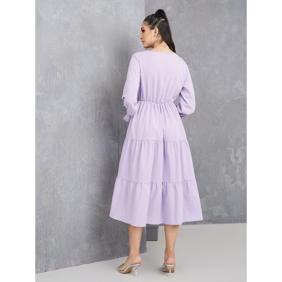 Styli V Neck Tiered Midi Dress-women-clothing-dresses-image-4