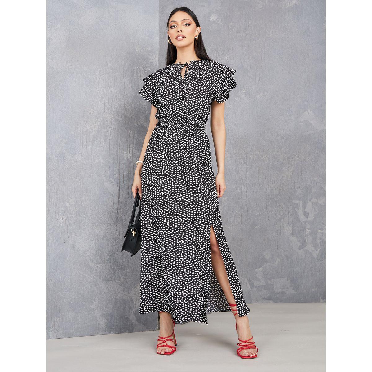 فستان طويل مطبع بطبعة حيوان-women-clothing-dresses-image-1