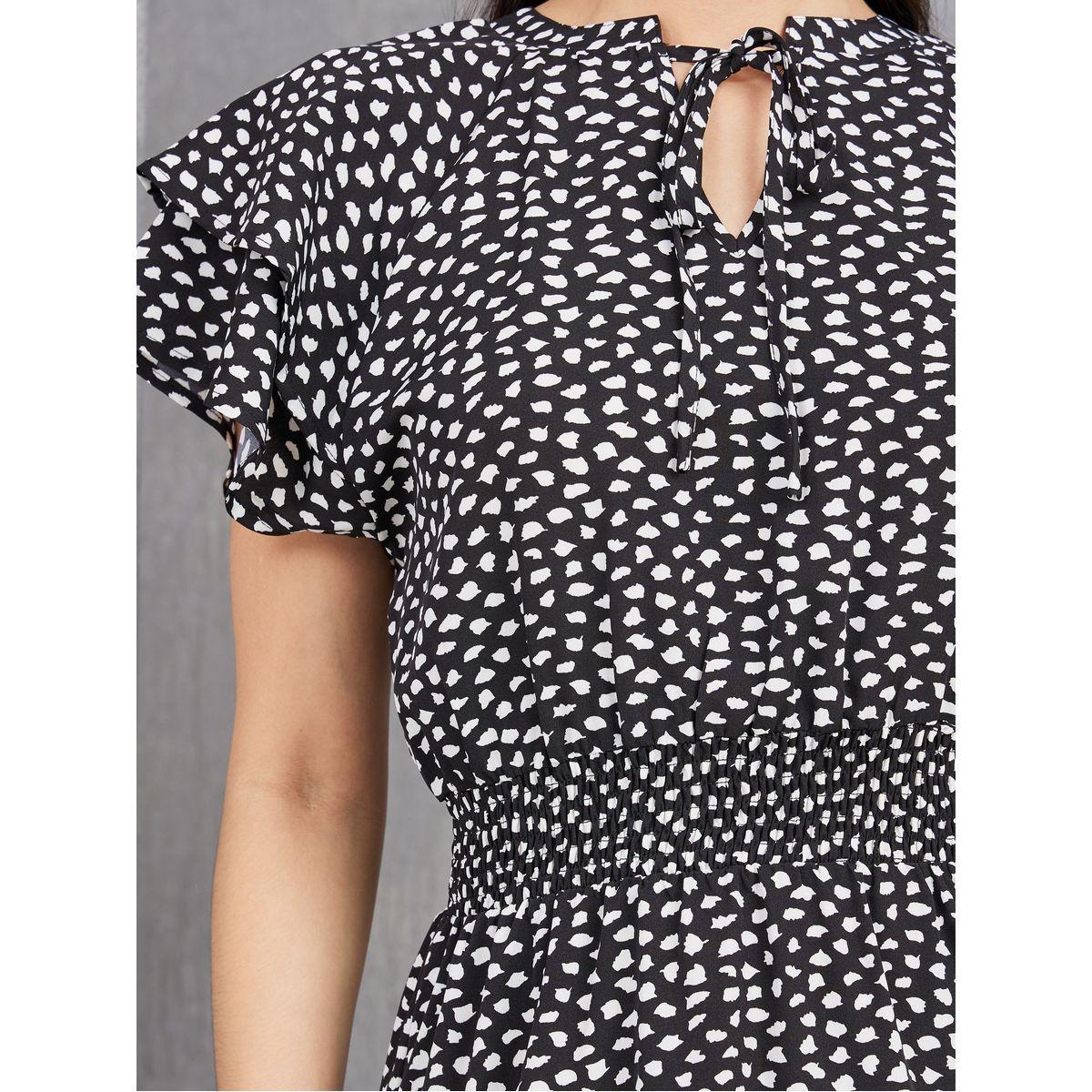 Styli Animal Print Maxi Dress with Flounce Sleeve-women-clothing-dresses-image-3