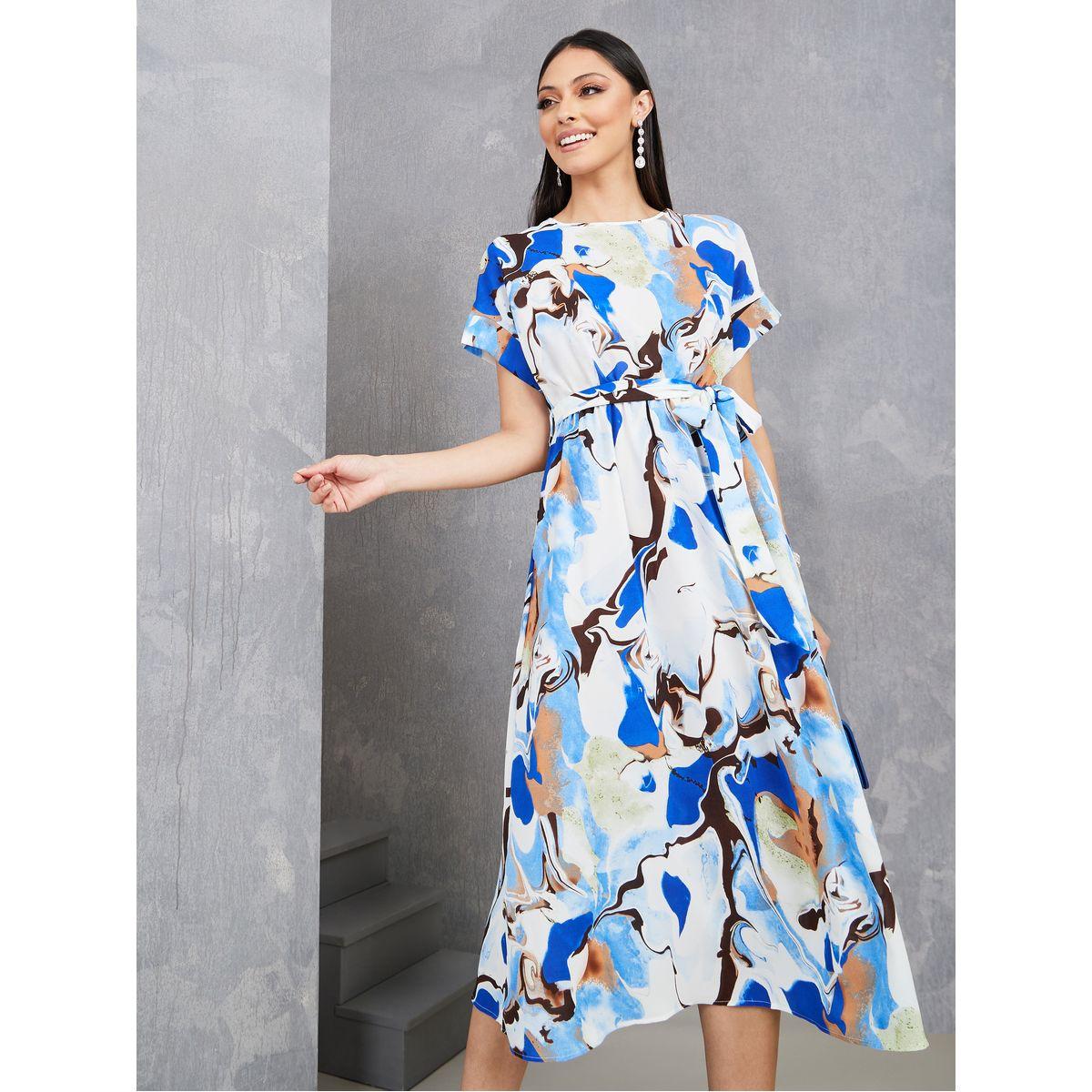 فستان ميدي كاجوال برباط خصر-women-clothing-dresses-image-2