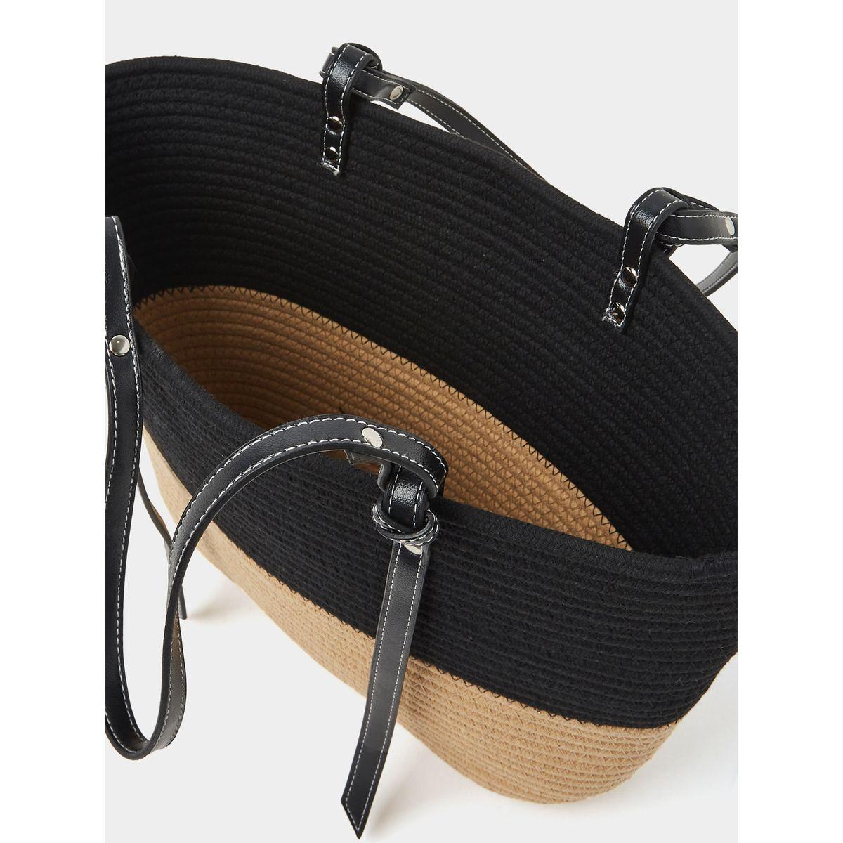 Styli Colorblock Textured Beach Bag-women-bagsandwallets-handbags-image-4