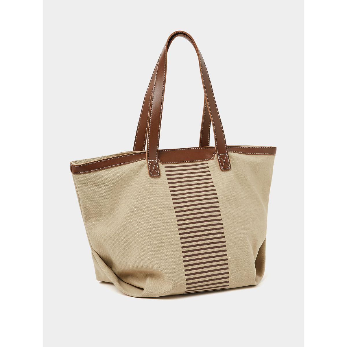Styli Line Print Tote Bag-women-bagsandwallets-handbags-image-1