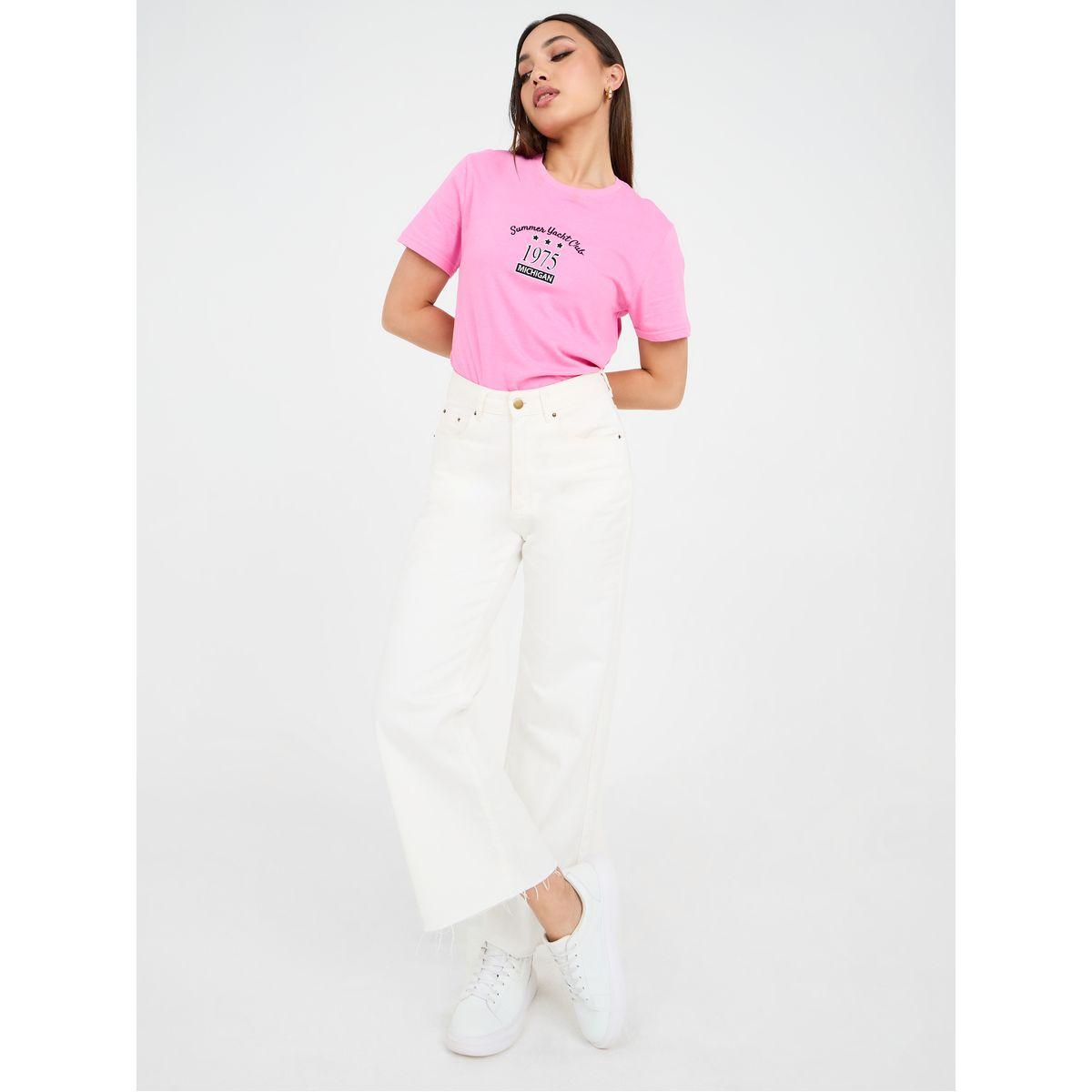 Styli Regular Fit Cotton Embroidered 1997 Slogan T-Shirt-women-clothing-tshirts-image-2