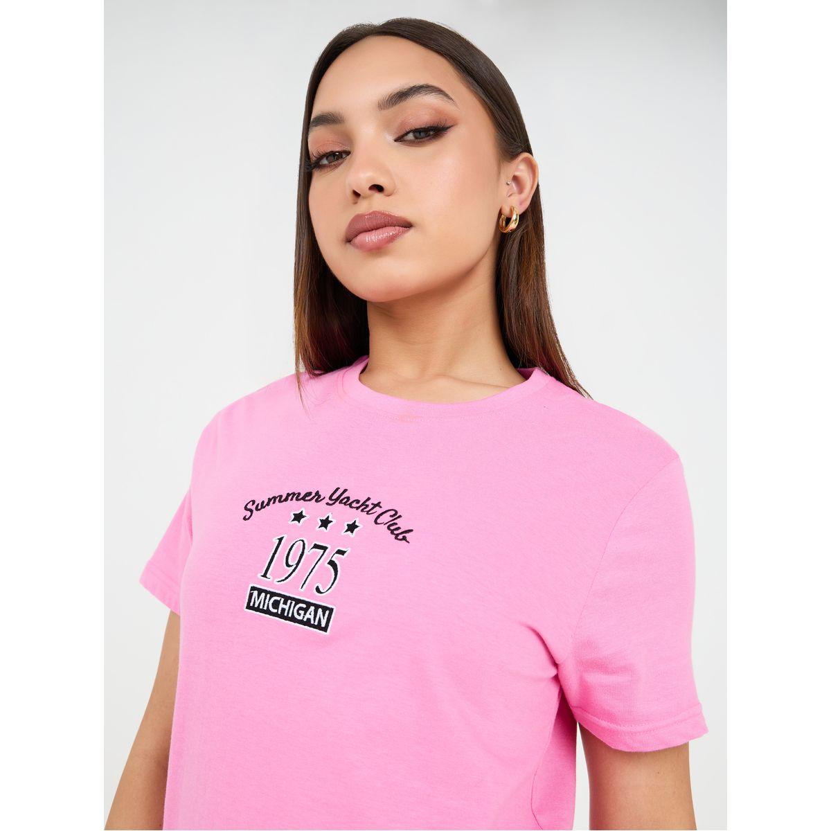Styli Regular Fit Cotton Embroidered 1997 Slogan T-Shirt-women-clothing-tshirts-image-4