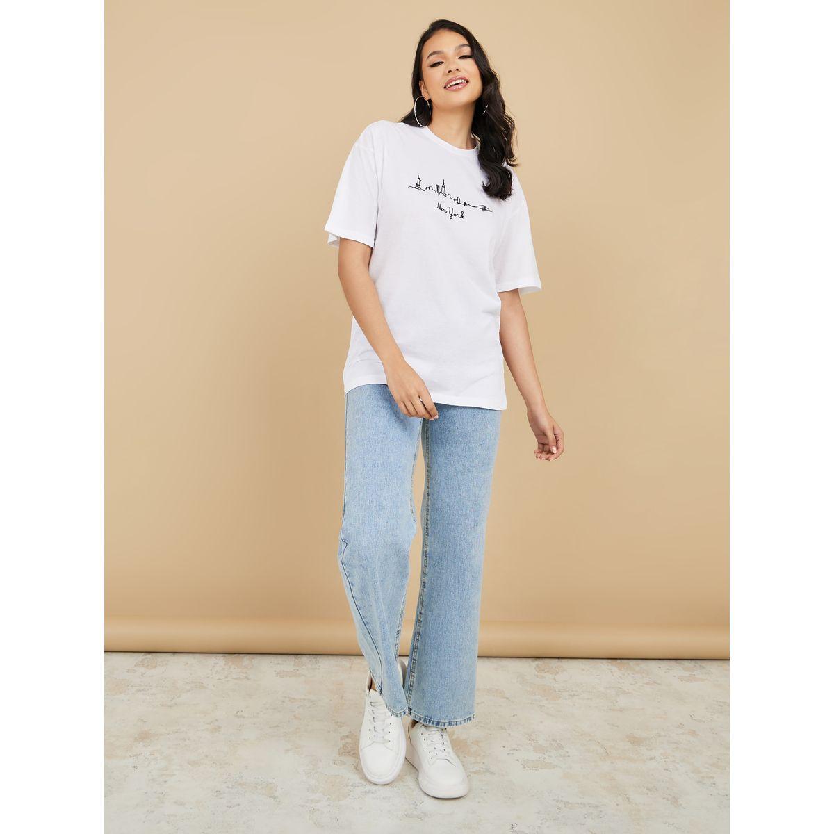 تيشيرت طويل بقصة واسعة-women-clothing-tshirts-image-2