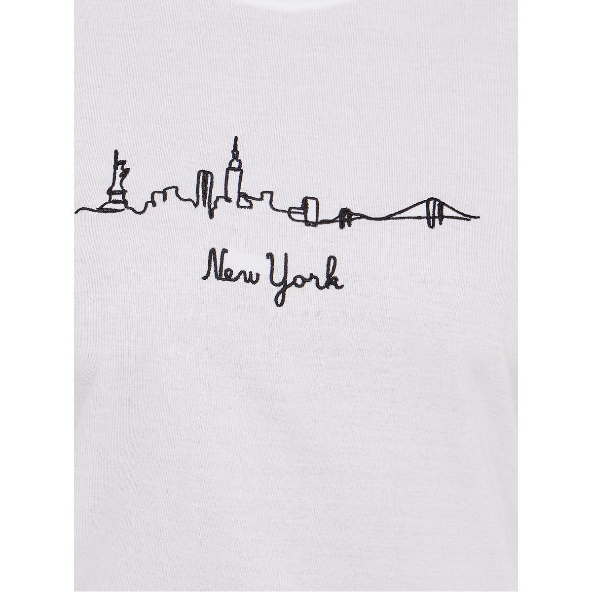 Styli Oversized Cotton Embroidered New York Longline T-Shirt-women-clothing-tshirts-image-3
