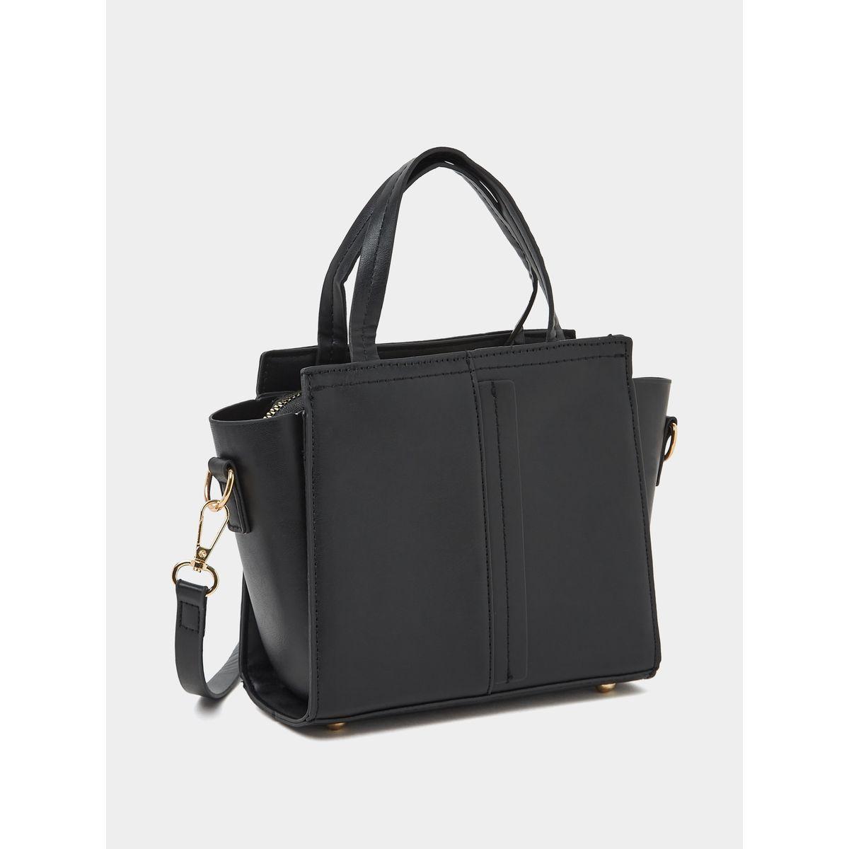 Styli Solid Handbag with Detachable Strap-women-bagsandwallets-handbags-image-1