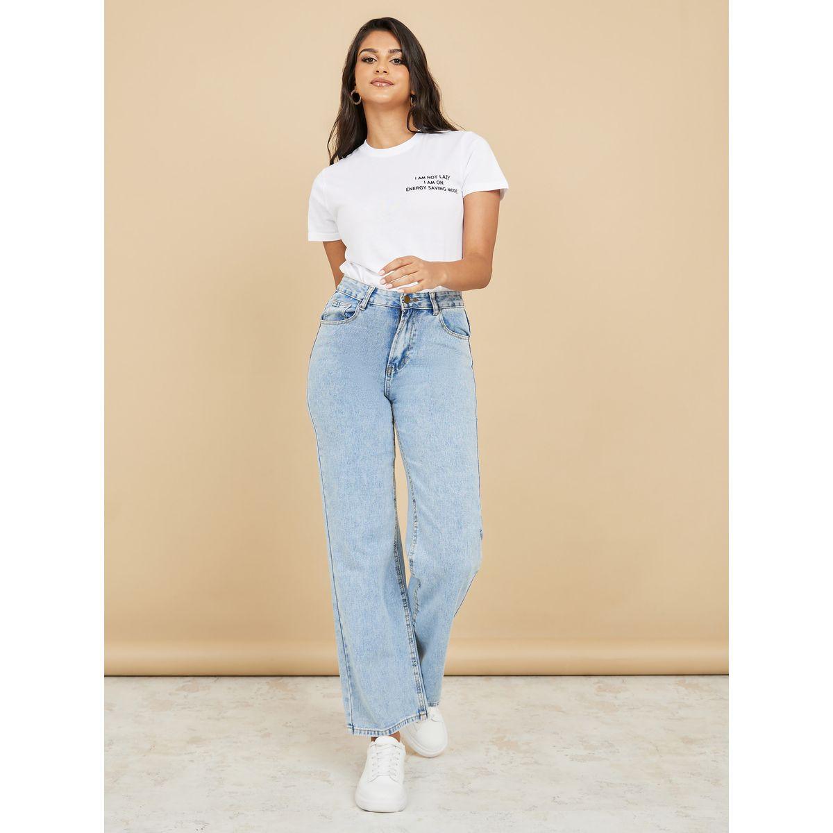 Styli Regular Fit I Am Not Lazy Slogan T-Shirt-women-clothing-tshirts-image-2