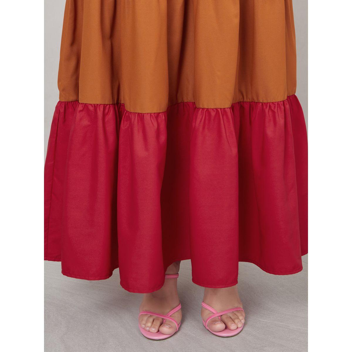 Styli Square Neck Colorblock Tiered Maxi Dress-women-clothing-dresses-image-3