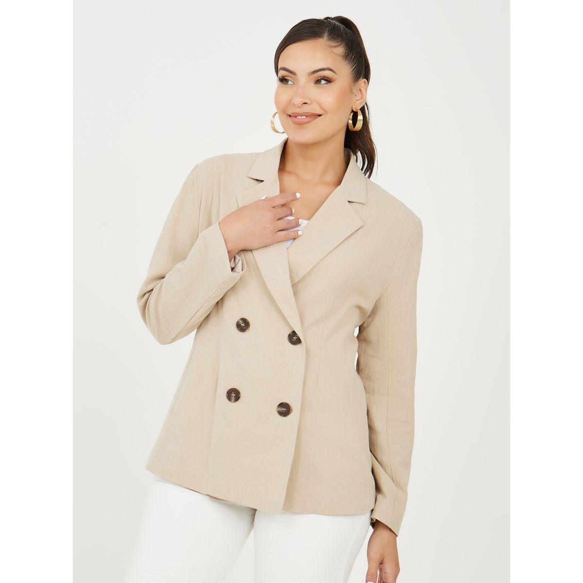 Styli Notch Lapel Button Detail Blazer-women-clothing-coatsandjackets-blazers-image-3