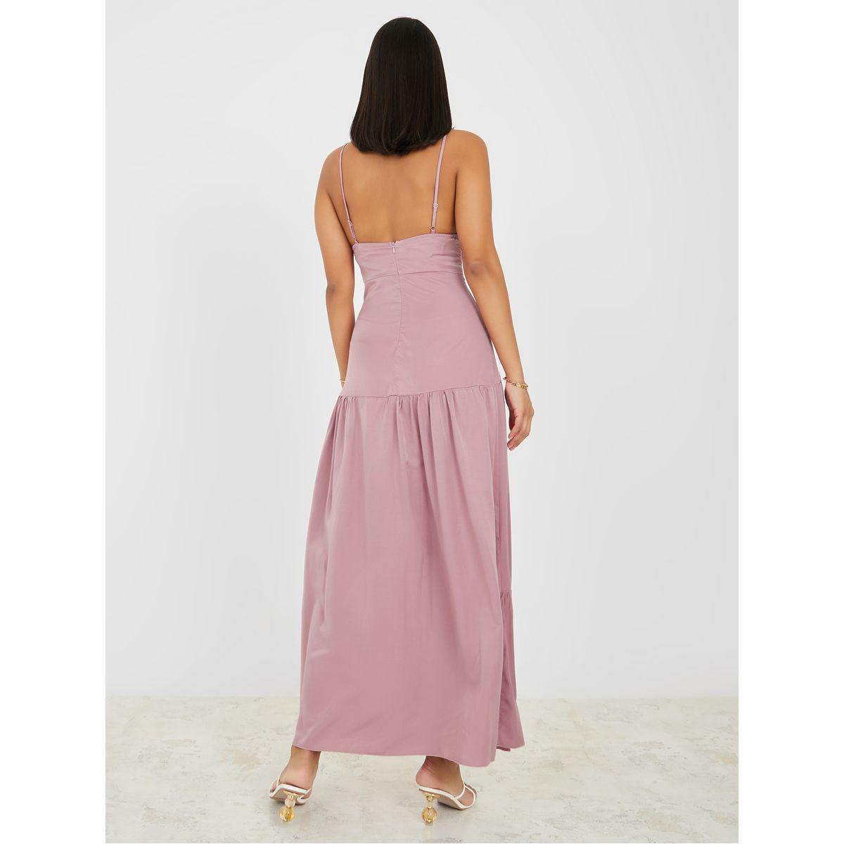 Styli Strappy Lace Waist Detail Tiered Maxi Dress-women-clothing-dresses-image-4