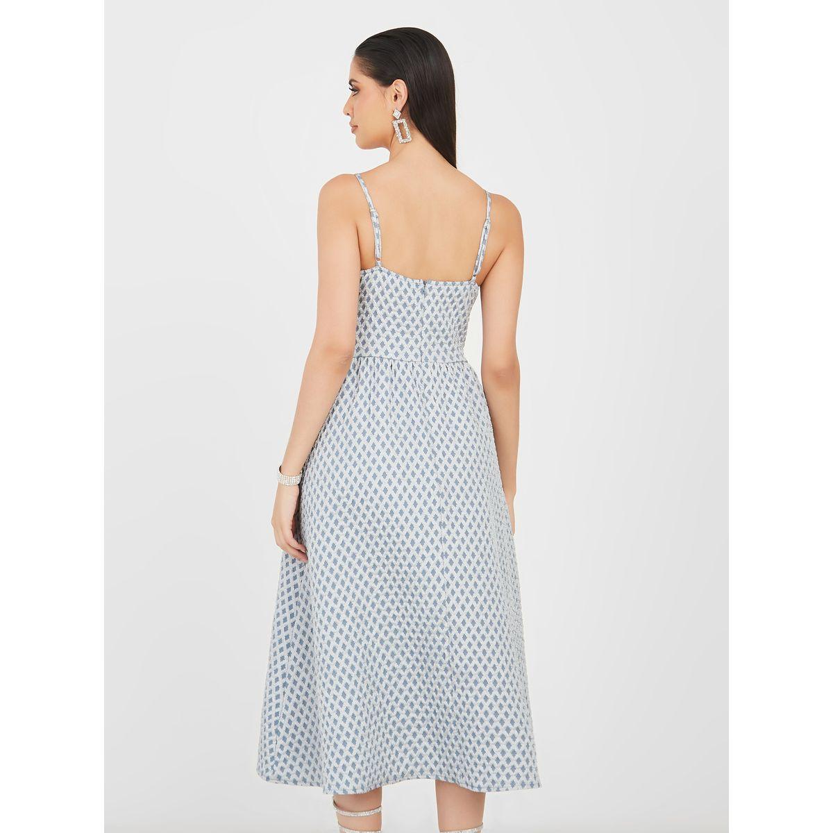 Styli Key Hole Neck A-Line Midi Dress-women-clothing-dresses-image-4