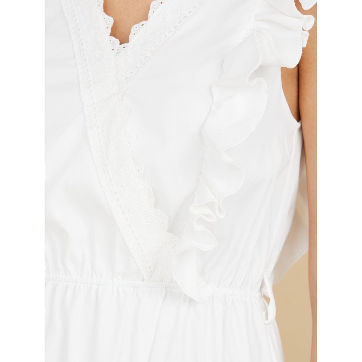 Styli Ruffle Trim V Neck A-Line Maxi Dress-women-clothing-dresses-image-3
