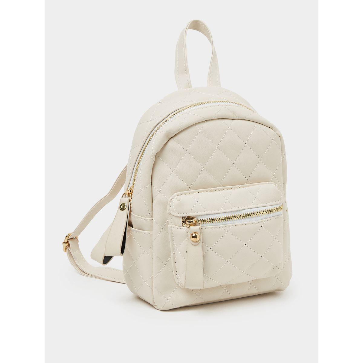 Styli Quilted Front Pocket Backpack-women-bagsandwallets-backpacks-image-1