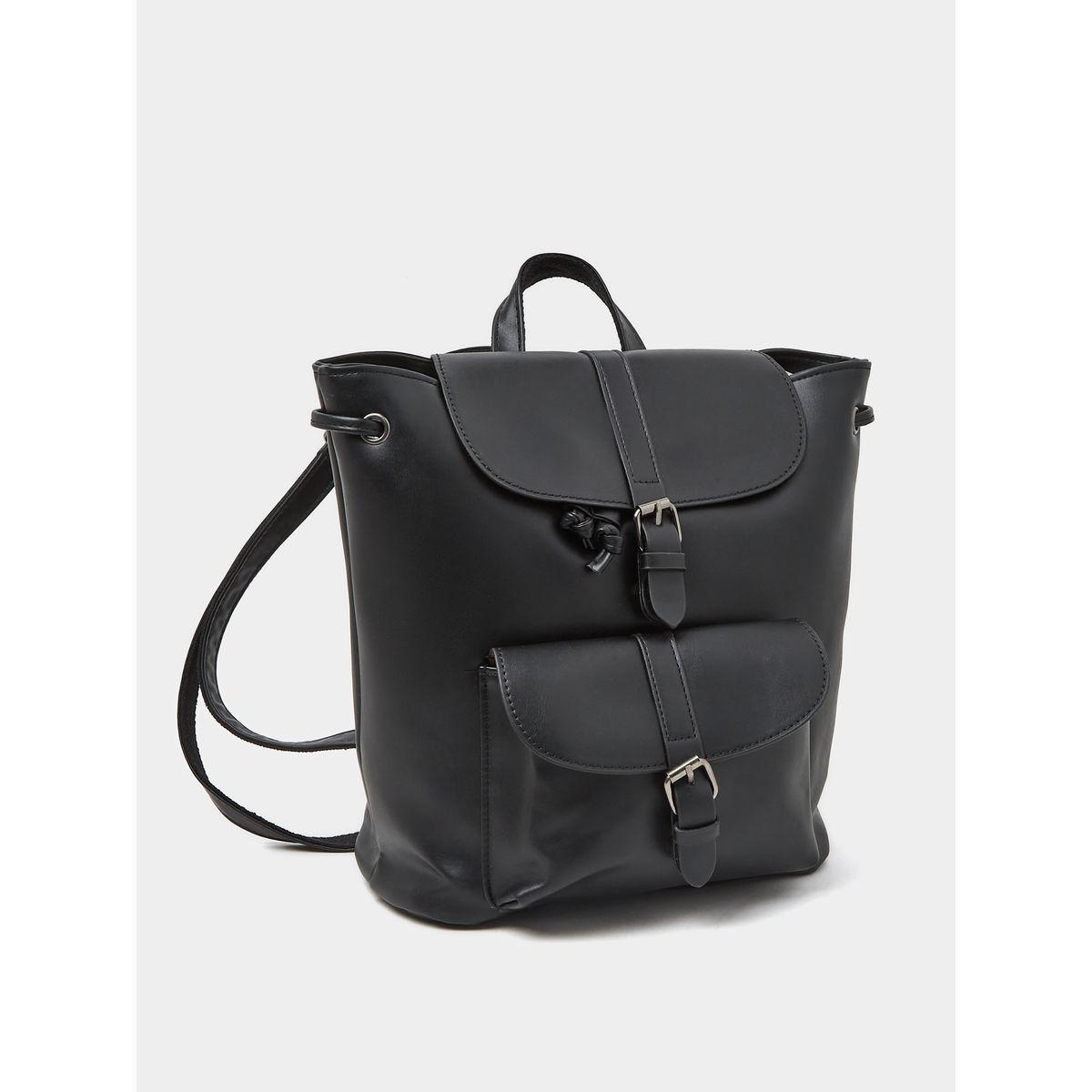 Styli Front Flap Pocket Detail Backpack -women-bagsandwallets-backpacks-image-1