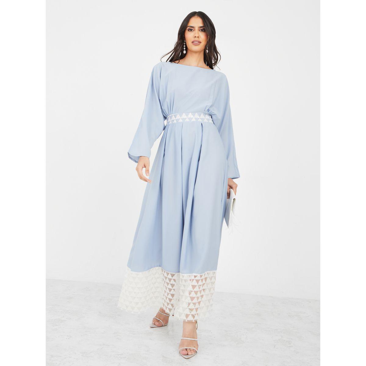Styli Sequined Hem Kaftan-women-clothing-dresses-image-1