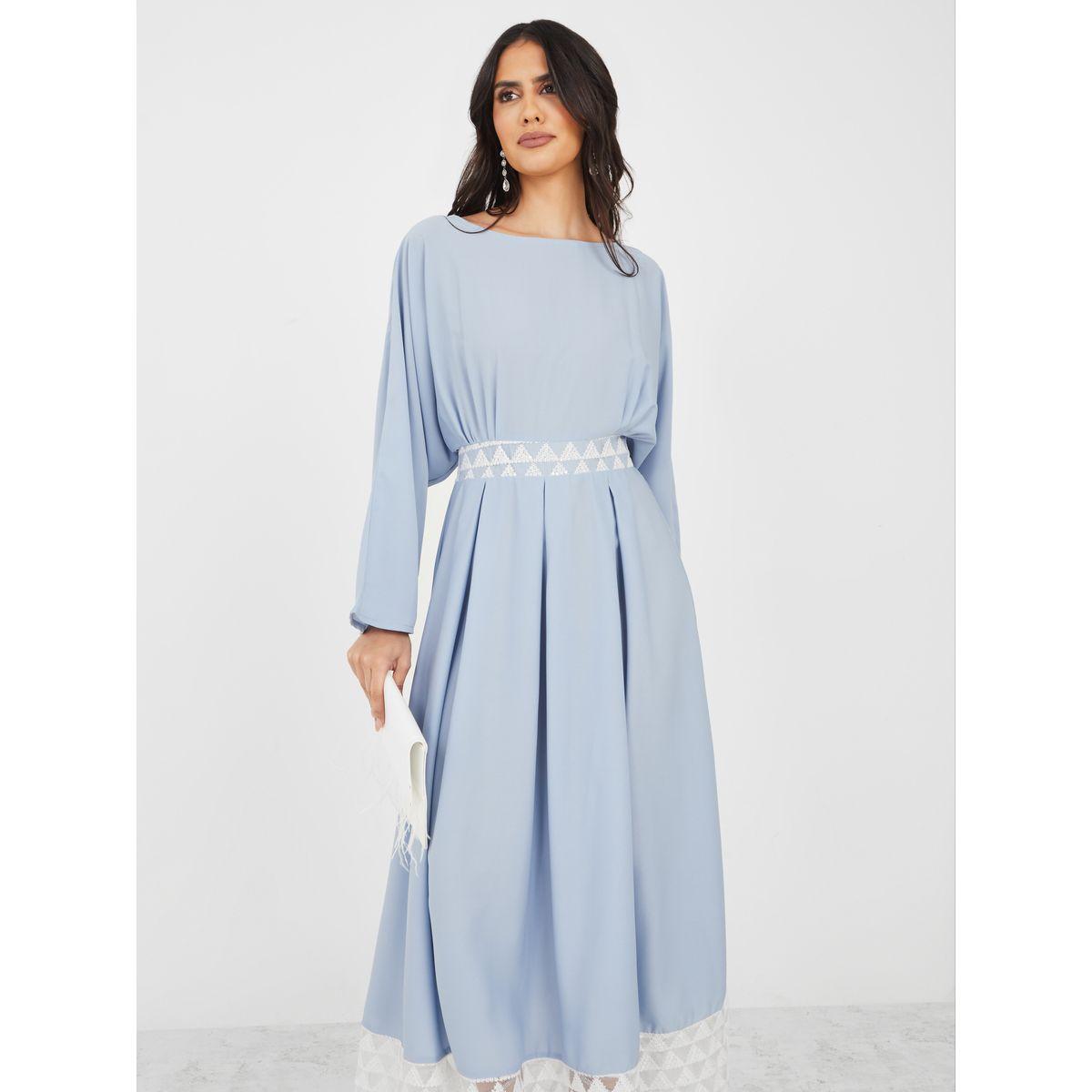 Styli Sequined Hem Kaftan-women-clothing-dresses-image-2