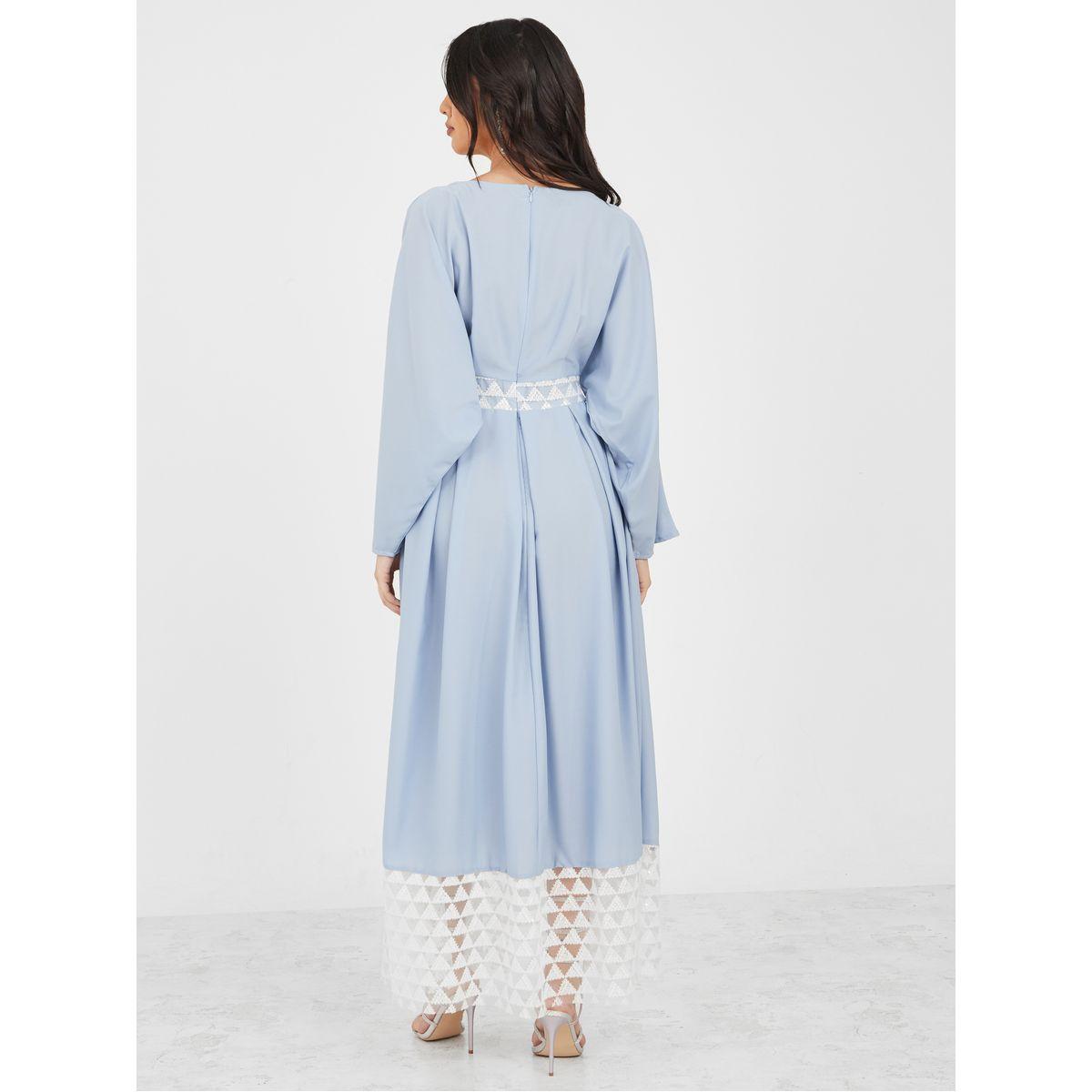 Styli Sequined Hem Kaftan-women-clothing-dresses-image-4