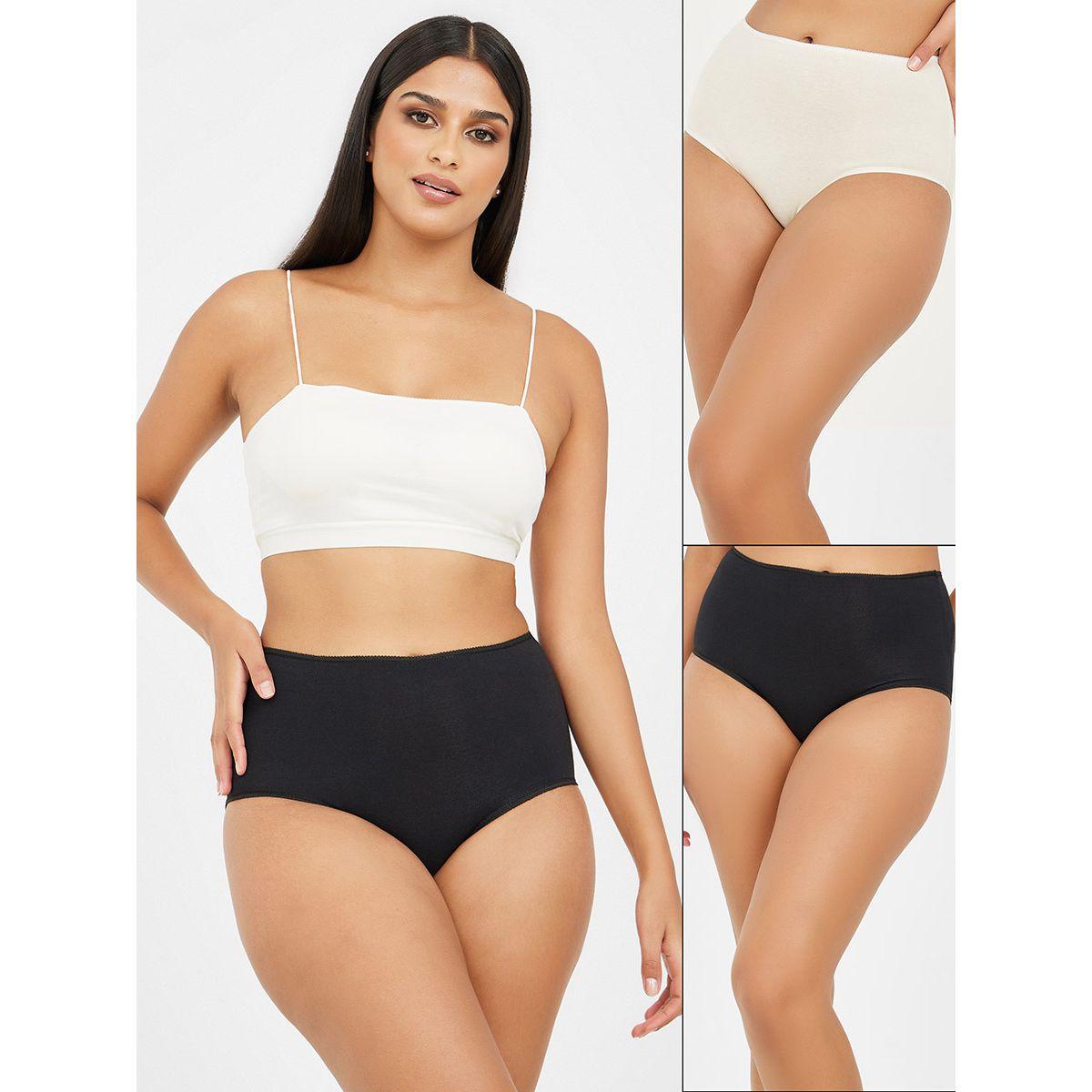 Styli Pack of 2 - Solid Cotton Full Brief-women-clothing-lingerie-panties-image-1