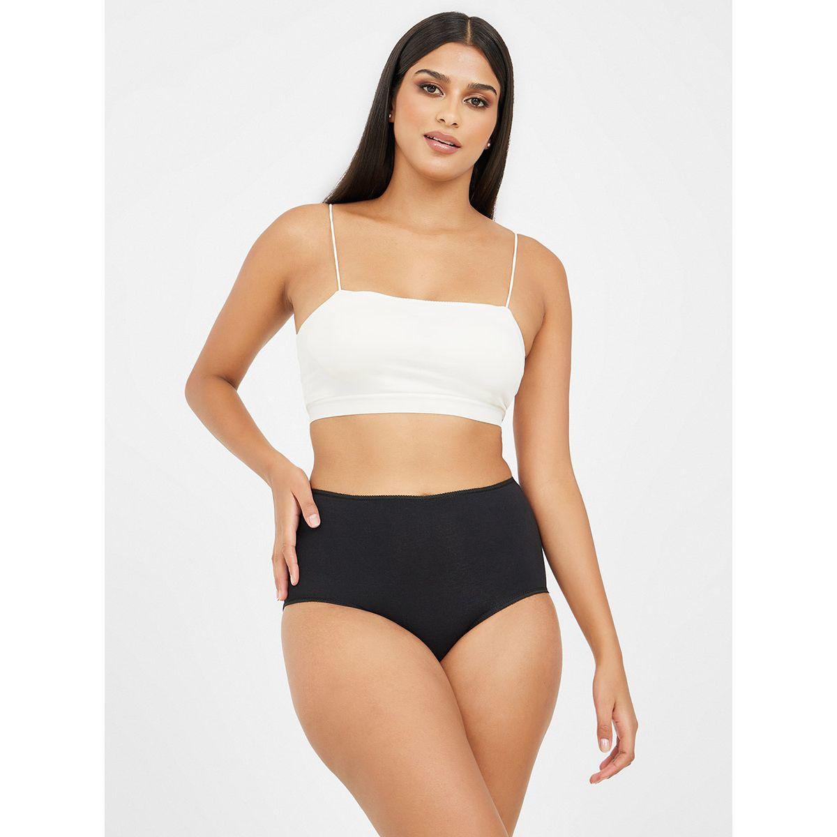 Styli Pack of 2 - Solid Cotton Full Brief-women-clothing-lingerie-panties-image-2