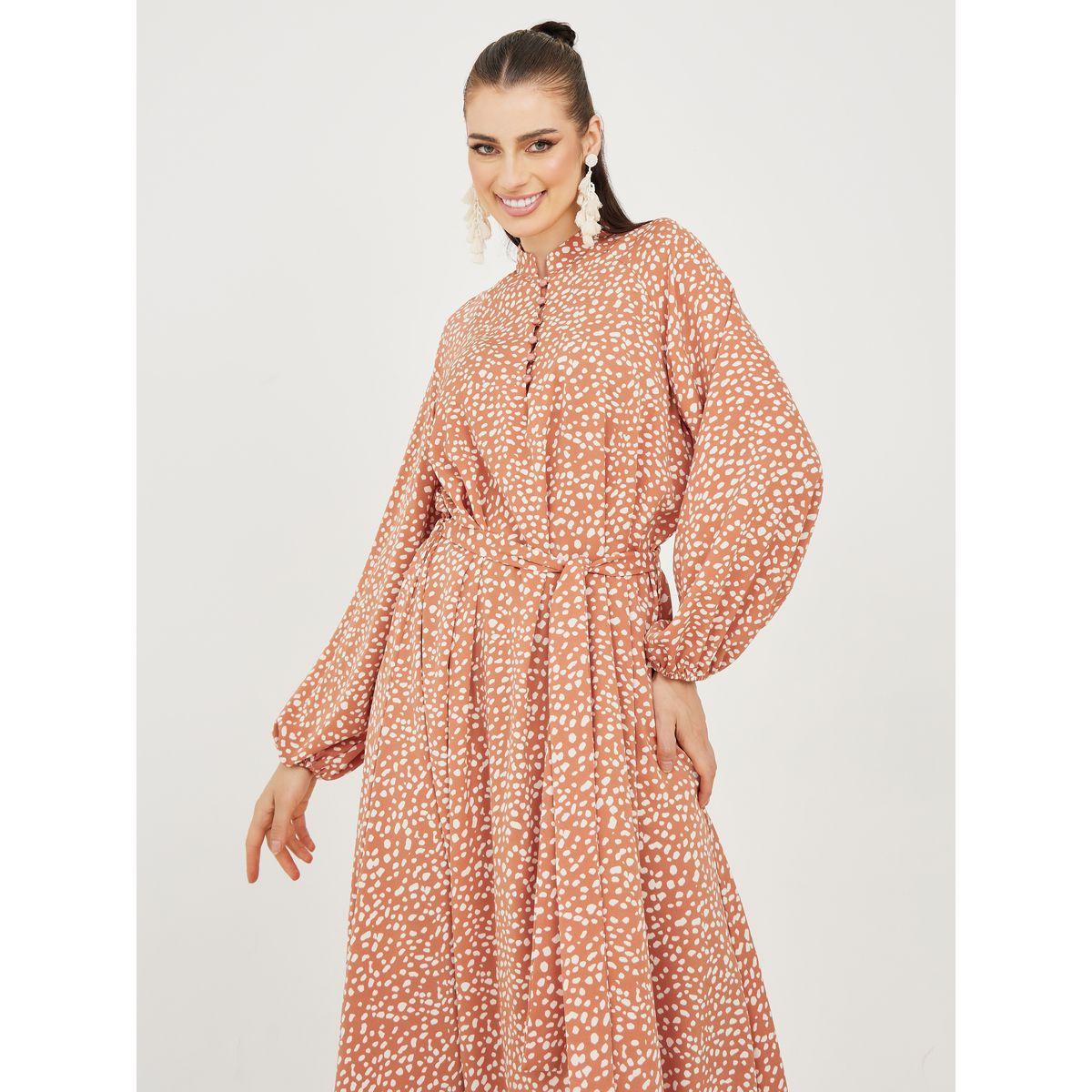 فستان طويل بياقة ماندارين-women-clothing-dresses-image-2
