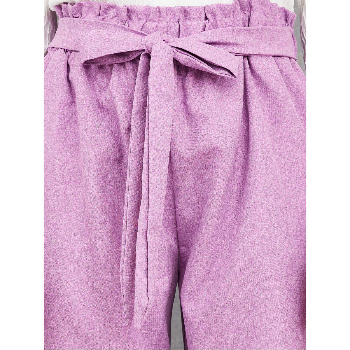 Styli Self Tie Waist Wide Leg Trouser-women-clothing-bottoms-trousers-image-3