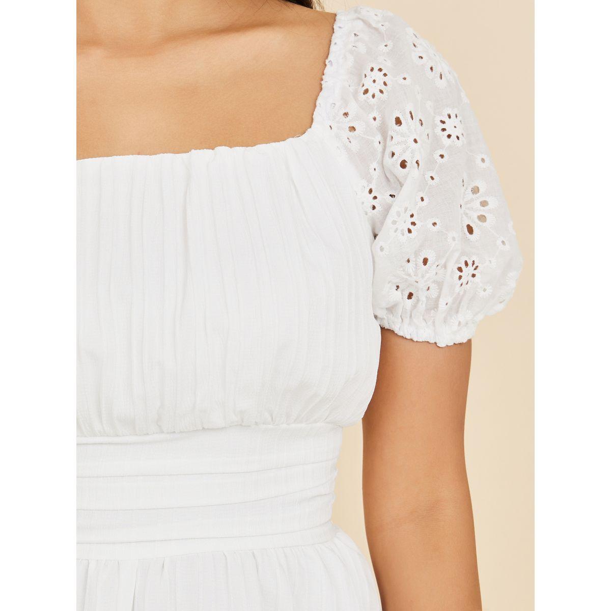 Styli Broderie Sleeves A-Line Midi Dress-women-clothing-dresses-image-3