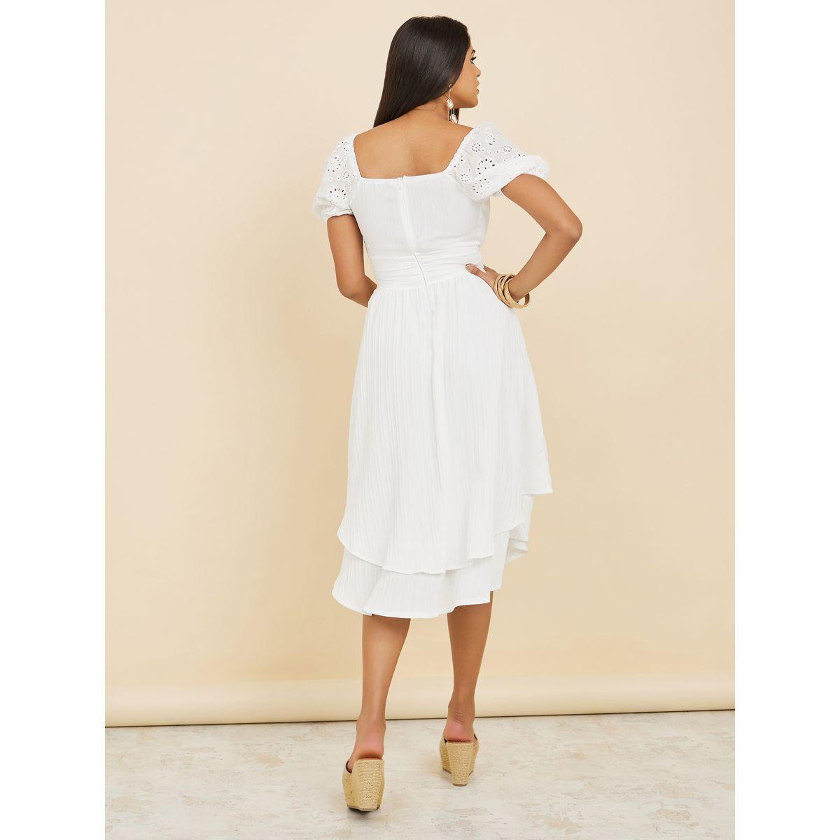 فستان ميدي باكمام مزينة بفتحات-women-clothing-dresses-image-4