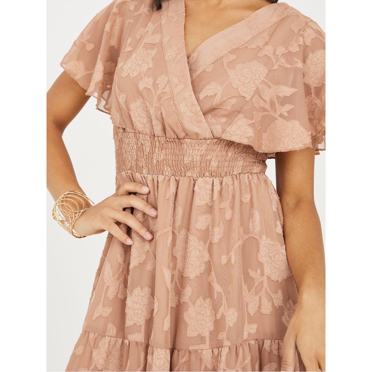 فستان ميدي بتفاصيل مزمومة-women-clothing-dresses-image-3