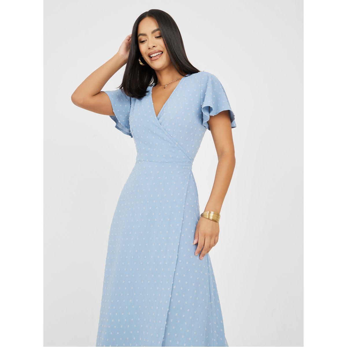 Styli Dobby Asymmetric Wrap Midi Dress-women-clothing-dresses-image-2