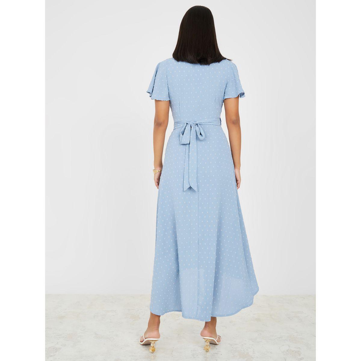 Styli Dobby Asymmetric Wrap Midi Dress-women-clothing-dresses-image-4