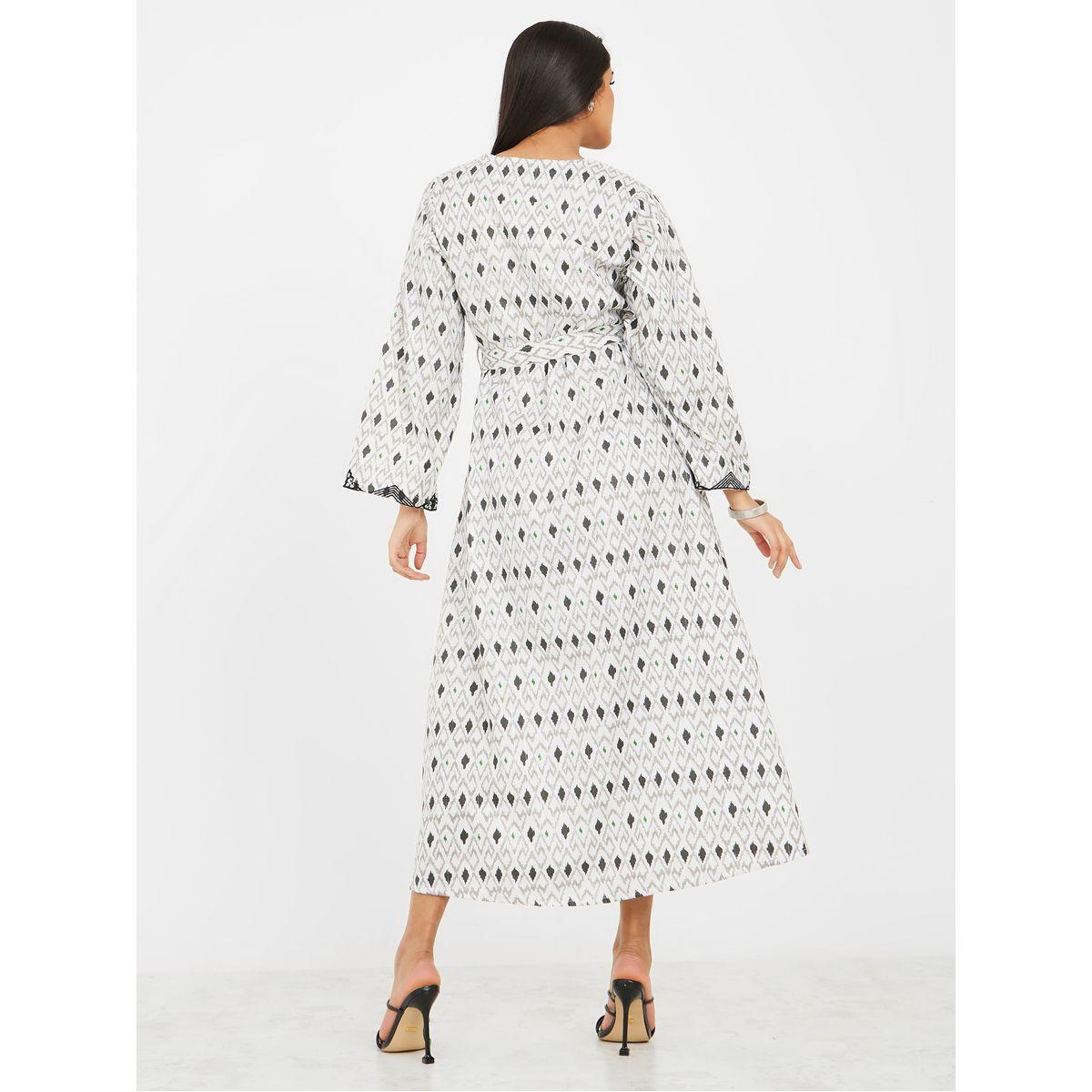 Styli All Over Print Jalabiya with Thread Embroidery-women-arabicclothing-jalabiyas-image-4