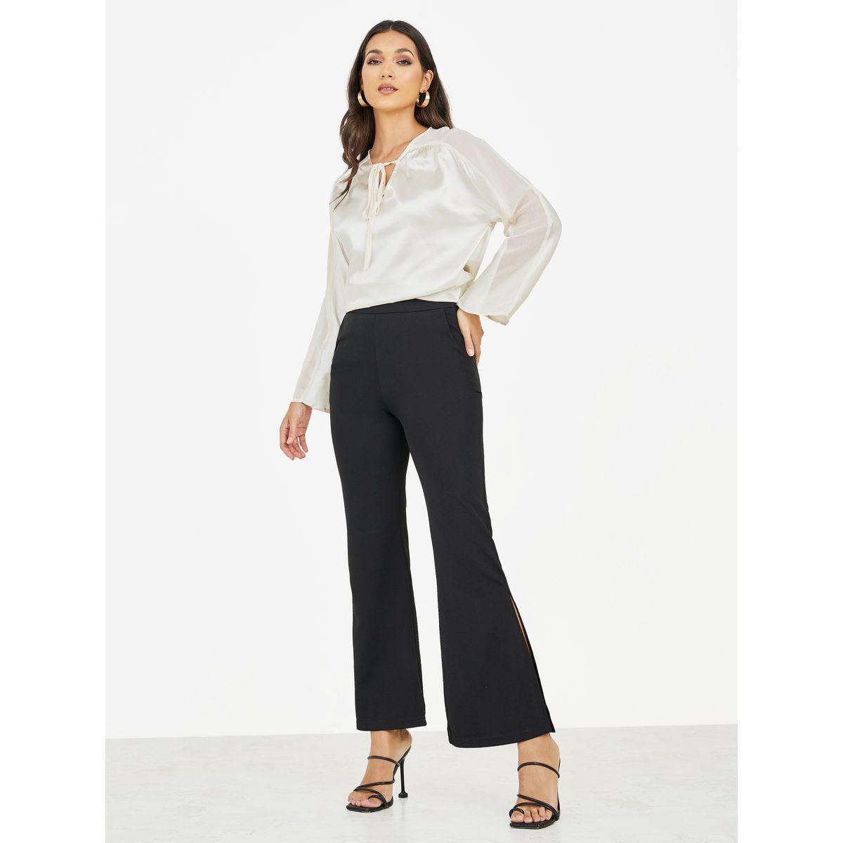 بلوزة بقصة عادية وأربطة ياقة-women-clothing-shirtsandblouses-blouses-image-2