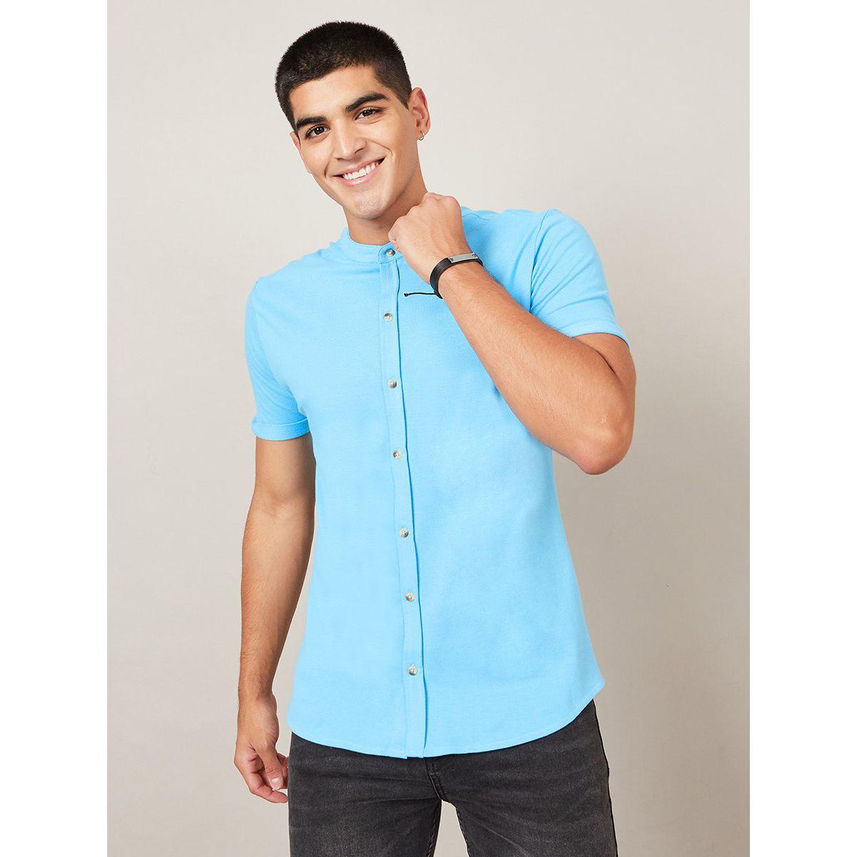قميص محبوك بأكمام قصيرة-men-clothing-shirts-image-1