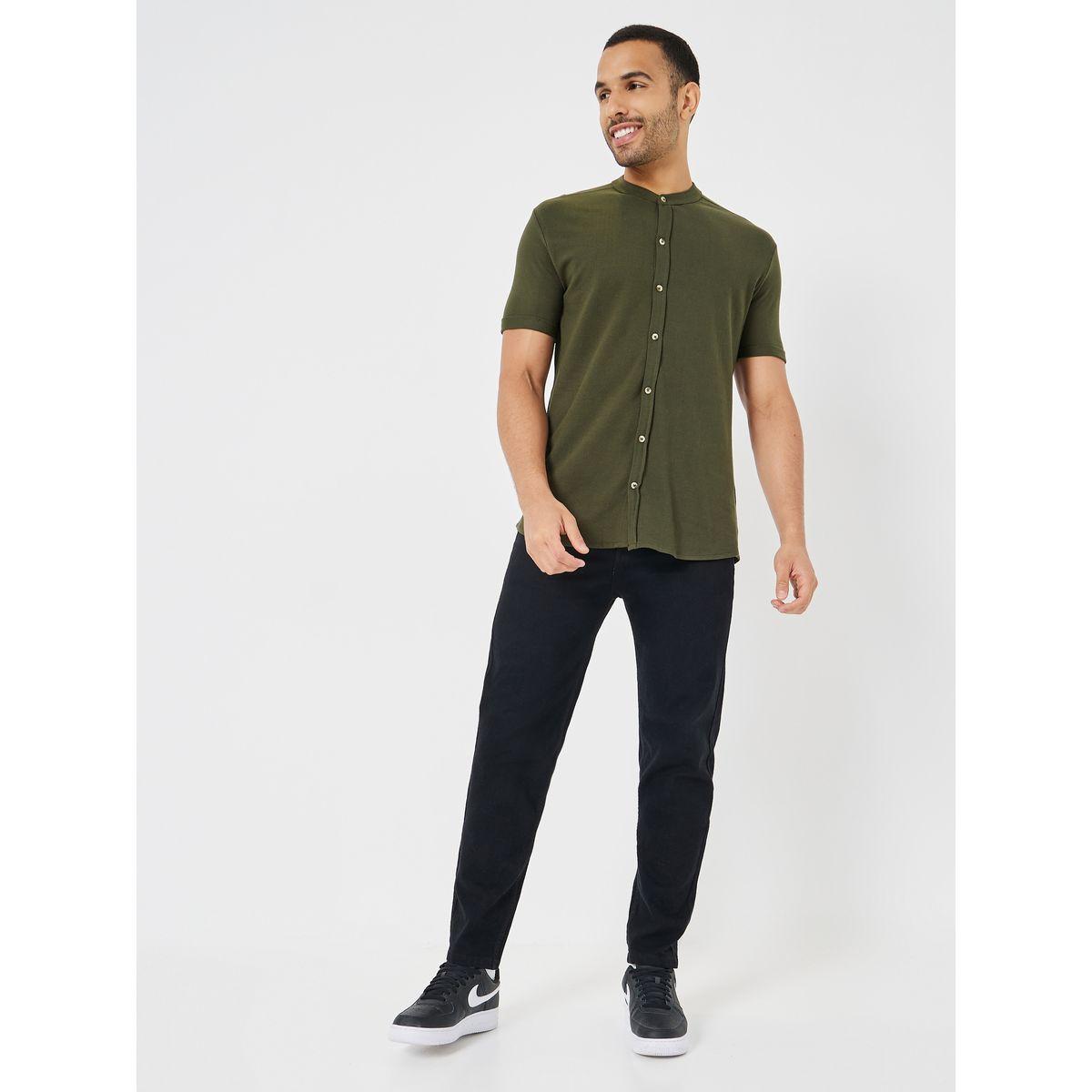 قميص محبوك بأكمام قصيرة-men-clothing-shirts-image-2