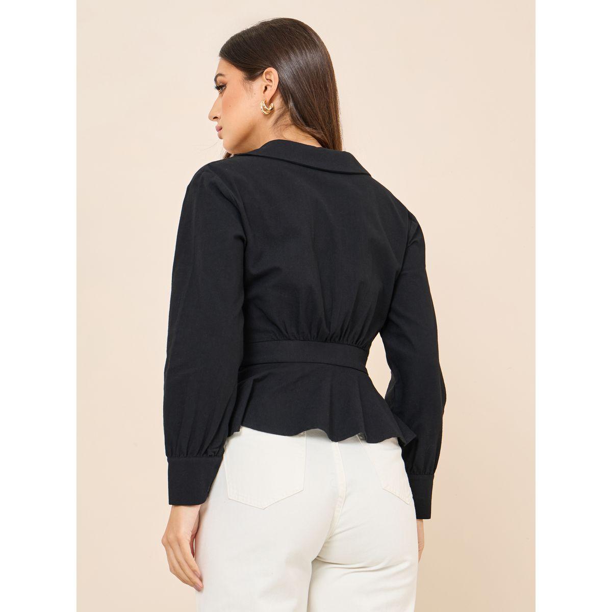 Styli Belted Waist Regular Fit Peplum Top-women-clothing-shirtsandblouses-blouses-image-4