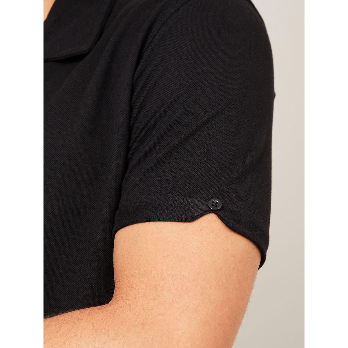 Styli Pure Cotton Micro Pique Cuban Collar Shirt-men-clothing-shirts-image-3