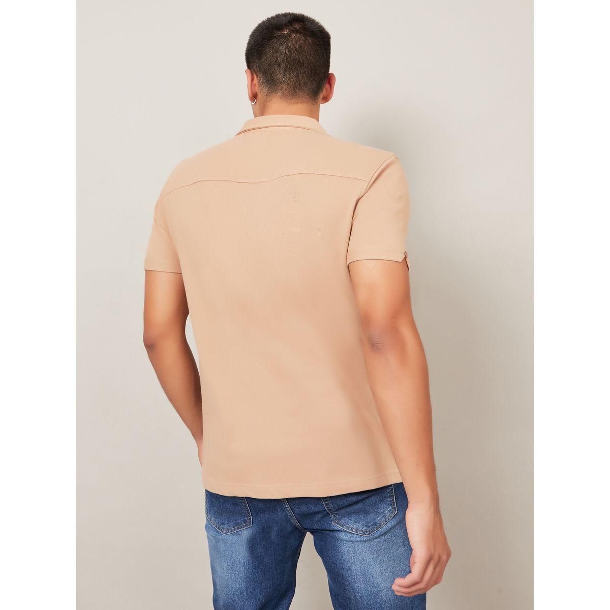 Styli Pure Cotton Micro Pique Cuban Collar Shirt-men-clothing-shirts-image-4