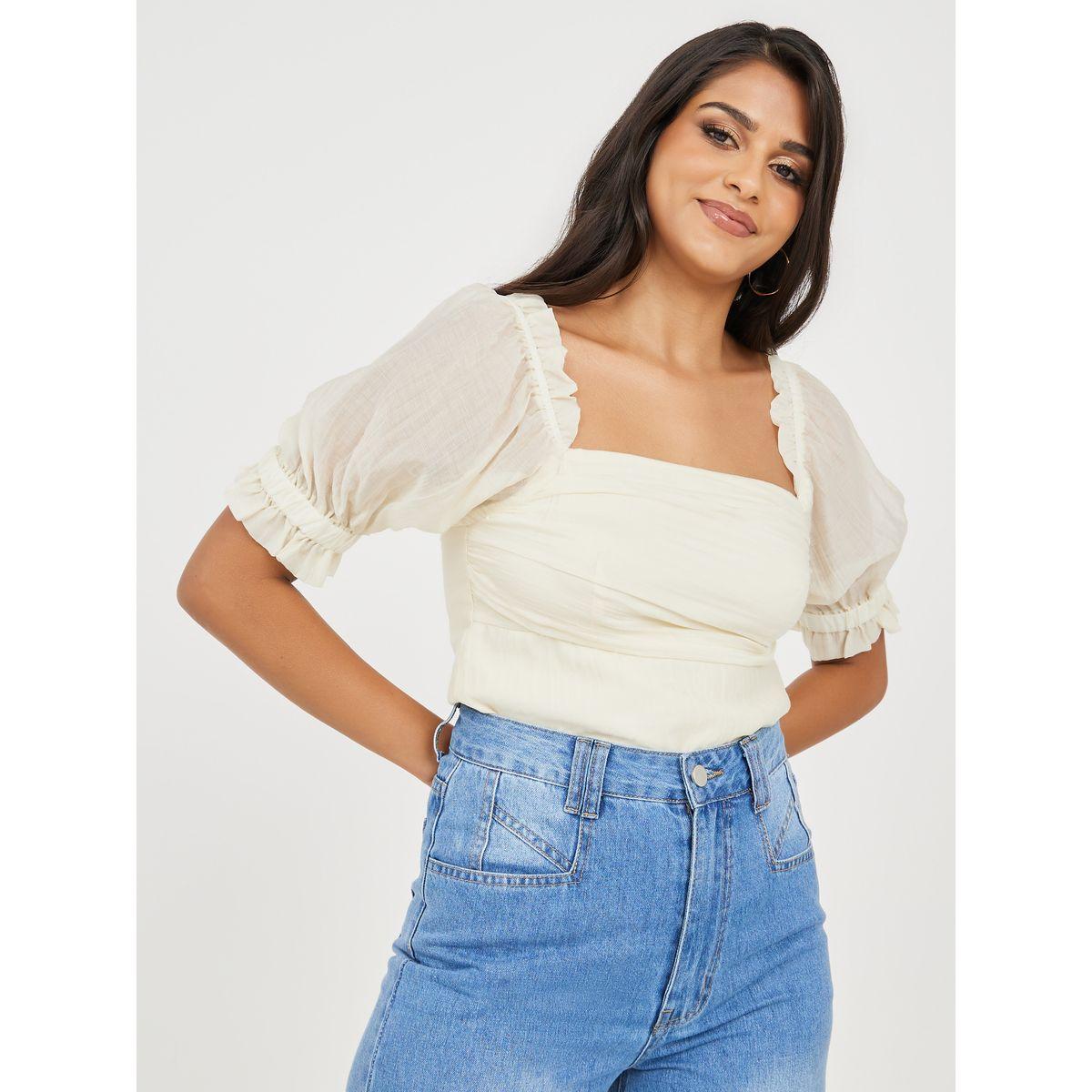 Styli Square Neck Slim Fit Blouse-women-clothing-shirtsandblouses-blouses-image-1
