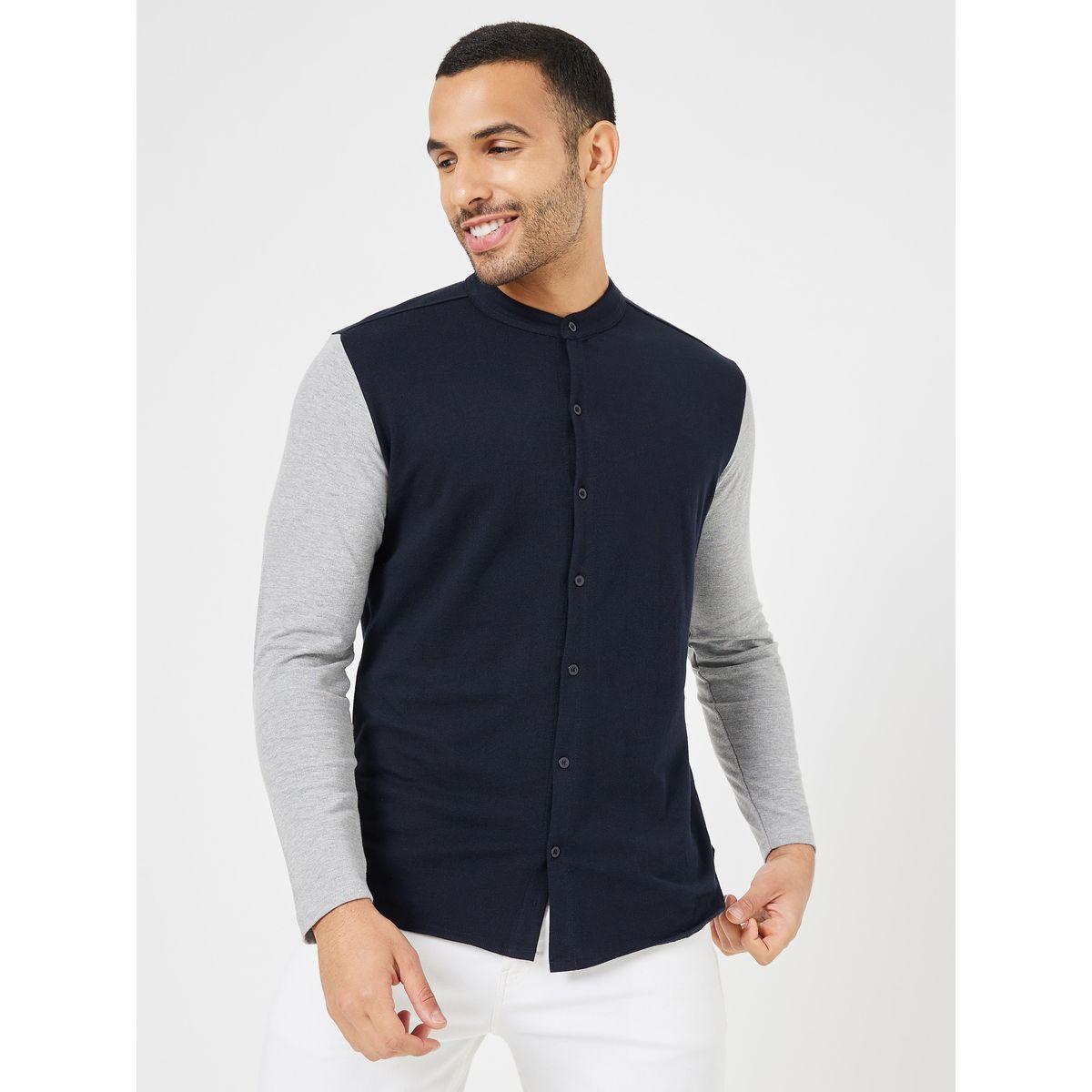 قميص بنمط كتل الالوان-men-clothing-shirts-image-1