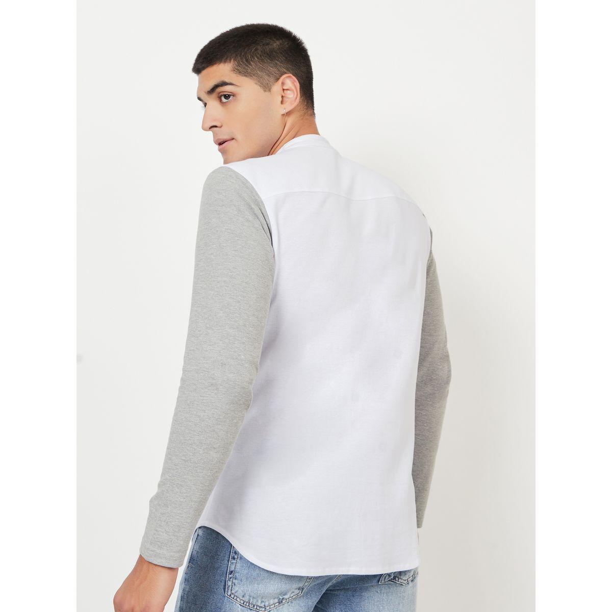Styli Pure Cotton Micro Pique Colorblock Shirt-men-clothing-shirts-image-4